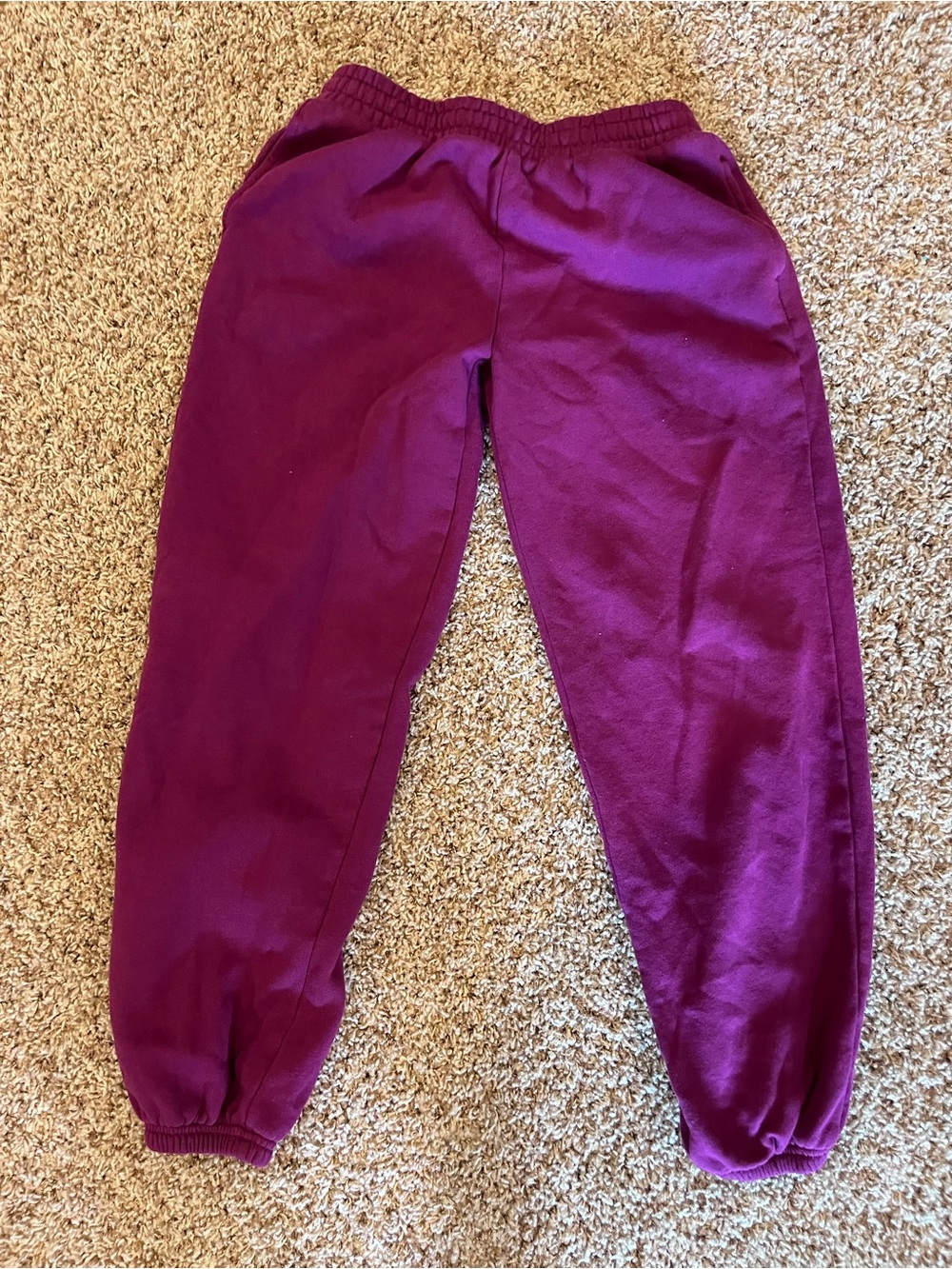 Old Navy Kids Maroon Fleece Joggers